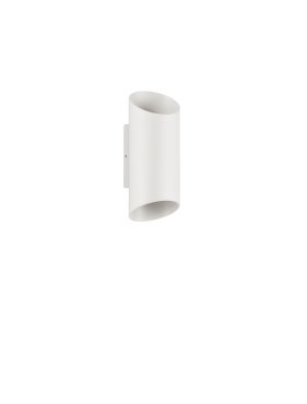 Nova Luce Nocta - applique murale extérieure - 9,6 x 24 x 10 cm - 9W LED inclus - IP54 - blanc sablé