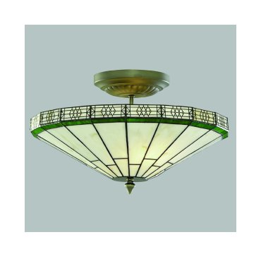 Searchlight New York - plafonnier - Ø 41 x 25,2 cm - ambre
