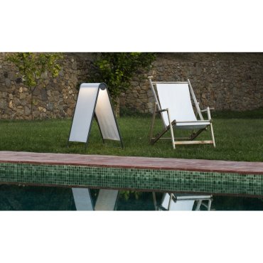 Faro Cadaques - lampadaire - 81 cm - 18W LED inclus - IP44 - beige