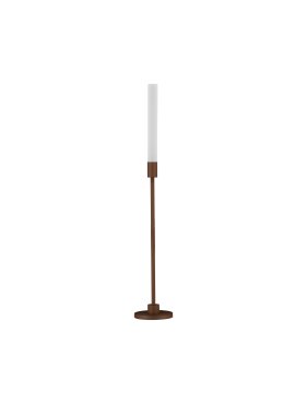 Nova Luce Slot - lampe de jardin - Ø 2,5 x 60 cm - 4W LED inclus - IP65 - corten