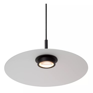 Lucide Menga - lampe suspendue - Ø 40 x 150 cm - 12W LED dimmable inclus - opal