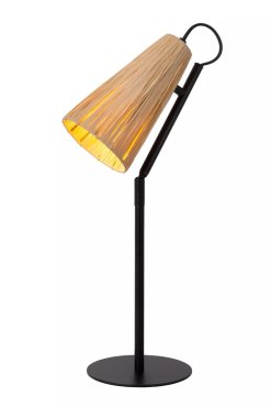 Lucide Bensen - lampe à poser - 16 x 20,3 x 51,5 cm - naturel