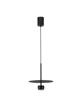 Nova Luce Edem - lampe suspendue - Ø 30 x 217 cm - 8W LED inclus - noir sablé