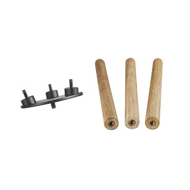Nordlux Kettle Tripod 31 - support pour abat-jour Kettle 22 et 36 - 18,3 x 16,2 x 34,4 cm - brun clair