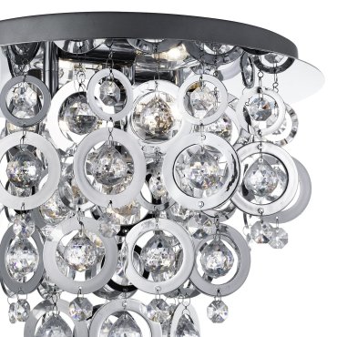 Searchlight Nova - plafonnier - Ø 35 x 29 cm - chrome