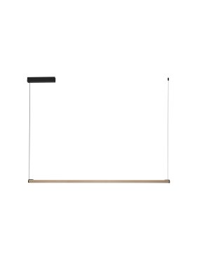 Nova Luce Lios - lampe suspendue - 123 x 200 x 2,5 cm - 28W dimmable LED inclus - café moka et noir mat