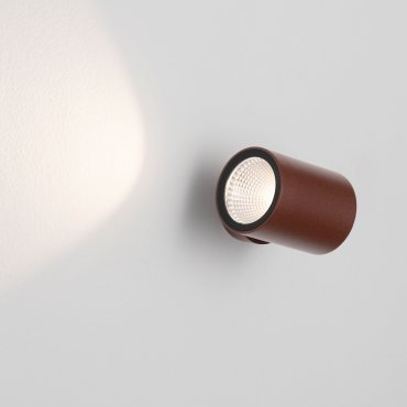 Nova Luce Jackie - applique murale extérieure - Ø 6 x 8 x 8 cm - 3W LED inclus - IP65 - corten