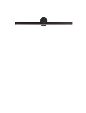 Nova Luce Breggo - applique murale - 61 x 7,5 x 10 cm - 12W LED inclus - IP54 - noir sablé