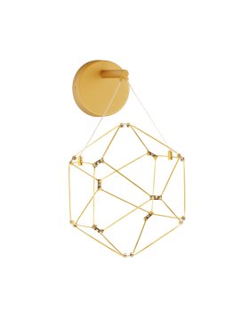Nova Luce Nebula - applique murale - 17 x 31 x 23,4 cm - 6W LED inclus - doré