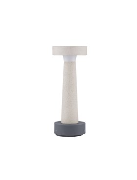 Nova Luce Cram - lampe de jardin - Ø 11,5 x 30 cm - 5W LED inclus - IP65 - sablé