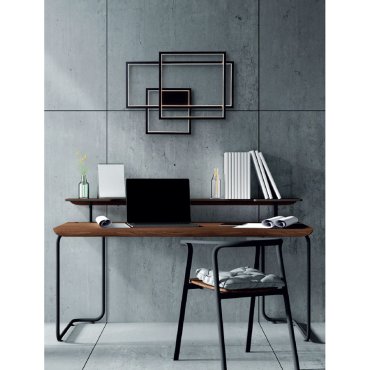 Maxlight Geometric - applique murale - 70 x 9 x 54 cm - 45W LED dimmable inclus - noir
