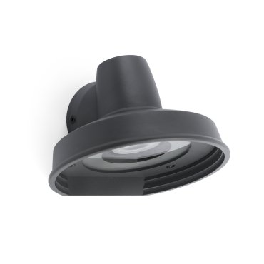 Faro Bronx - applique murale - 14,4 x 13,3 x 9,6 cm - IP44 - gris foncé