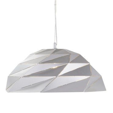 Searchlight Origami - lampe suspendue - Ø 47 x 150 cm - argenté