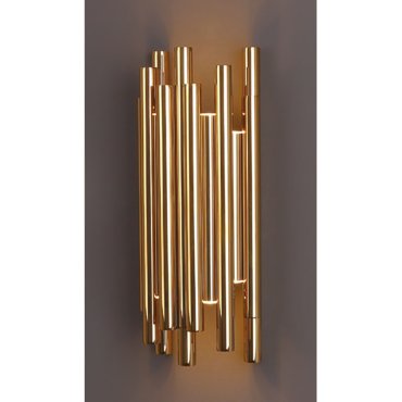 Maxlight Organic - applique murale - 19 x 10 x 43 cm - 8 x 1W LED dimmable inclus - or