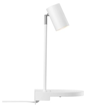 Nordlux Cody - applique murale avec interrupteur et port USB - 20 x 20 x 42,9 cm - blanc