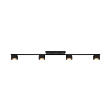 Nordlux Clyde - plafonnier - 115 x 8,5 x 10 cm - 3 niveaux de gradation - 4 x 5W LED inclus - noir