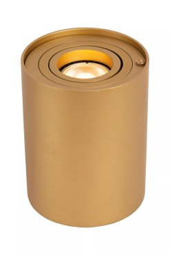 Lucide Tube - lampe à poser - Ø 9,6 x 12,5 cm - gradateur 3 niveaux - or