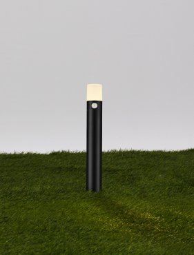 Nova Luce Paul - lampe de jardin sur pique - Ø 9,5 x 60 cm - 10W LED inclus - IP65 - noir sablé
