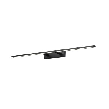 Nova Luce Livia - applique murale - 96 x 14 x 6 cm - 30W LED inclus - IP44 - noir