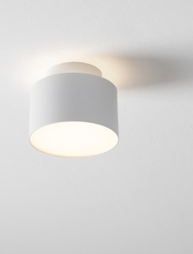 Nova Luce Ozen - plafonnier - Ø 11 x 8,8 cm - 16W LED inclus - blanc sablé
