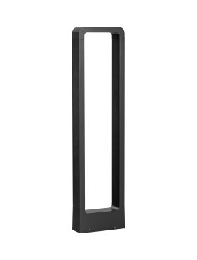 Nova Luce Minimal - lampe de jardin - 16,3 x 65 x 5,7 cm - 7W LED inclus - IP65 - noir sablé