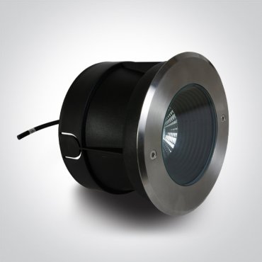 ONE Light Dark Light Inground Range - spot sol extérieur - Ø 180 mm, Ø 165 mm à encastrer - 15W LED inclus - IP67 - métallique