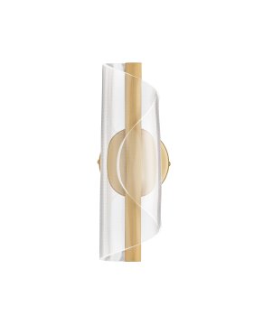 Nova Luce Valentin - applique murale - 13 x 31 x 11 cm - 9W LED inclus - laiton doré