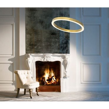 Maxlight Luxury - lampe suspendue - Ø 70 x 250 cm - 43W LED dimmable inclus - gold
