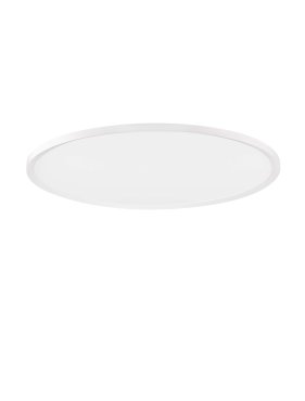 Nova Luce Aoton - plafonnier - Ø 60 x 5 cm - 55W dimmable LED inclus - blanc sablé