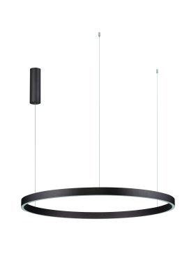 Nova Luce Elowen - lampe suspendue - Ø 98 x 150 cm - 106W LED dimmable inclus - brun café brossé