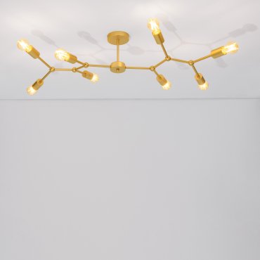 Nova Luce Calisto - plafonnier - 98 x 35 cm - laiton