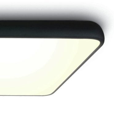 ONE Light LED Slim Line Plafo - plafonnier - 64 x 64 x 9 cm - 62W LED inclus - noir