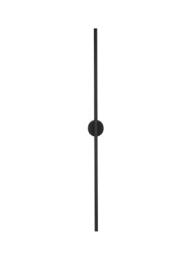 Nova Luce Aden - applique murale - 1,5 x 7,3 x 90 cm - 15W LED inclus - IP44 - noir sable