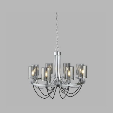 Searchlight Catalina - lustre - Ø 70 x 124 cm - chrome