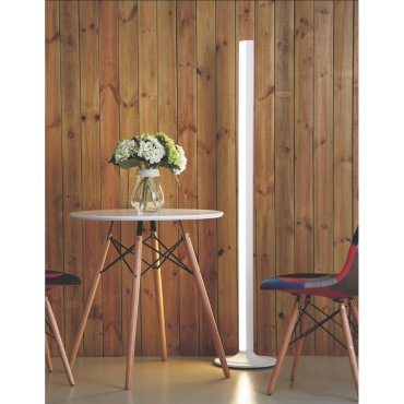 Artdelight Frankfurt - lampadaire - interrupteur tactile à 3 positions - 154 cm - 20W LED inclus - blanc