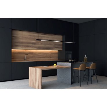 Maxlight Organic - lampe suspendue - 150 x 150 cm - 26W LED dimmable inclus - noir
