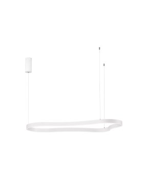 Nova Luce Dussa - lampe suspendue - 66 x 150 x 120 cm - 61W dimmable LED inclus -  blanc sable