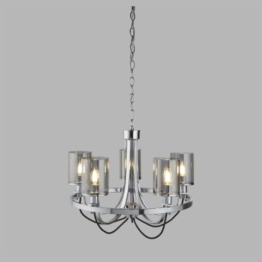 Searchlight Catalina - lustre - Ø 51 x 118 cm - chrome