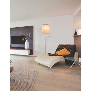 Artdelight Hugo - lampadaire - 175 cm - 5W LED inclus - acier mat et brun