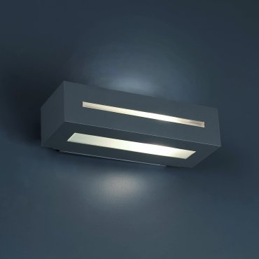 Faro West II - applique murale - 28 x 12 x 7 cm - IP54 - gris foncé
