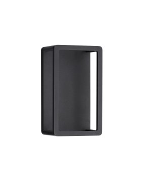 Nova Luce Akmi - applique murale extérieure - 15 x 26 x 12,5 cm - 9W LED inclus - IP65 - anthracite foncé