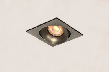 Artdelight Alice - spot encastré - 90 x 90 mm, 83 x 83 mm taille d'encastrement - bronze antique