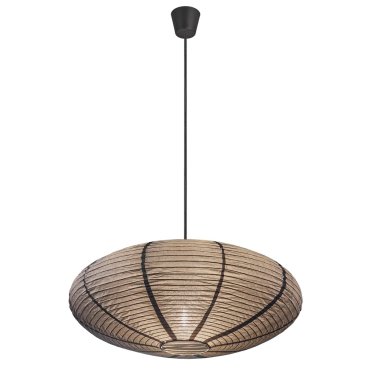 Nordlux Villo - abat-jour en papier sans suspension - Ø 60 x 24 cm - gris