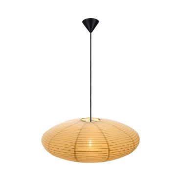 Nordlux Villo - abat-jour en papier sans suspension - Ø 60 x 24 cm - jaune