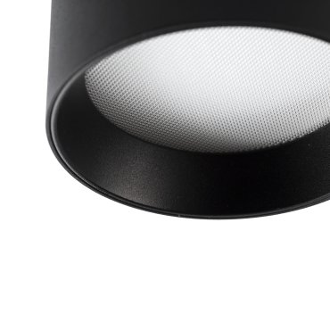 Faro Mizu - plafonnier - Ø 9 x 6 cm - 8W LED inclus - noir mat