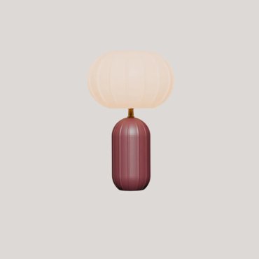 New Garden Rachel 45 - lampe de table rechargeable à énergie solaire et à batterie avec télécommande  - Ø 27,9 x 44,3 cm - RGB + blanc 5W LED inclus - IP65 - bordeaux