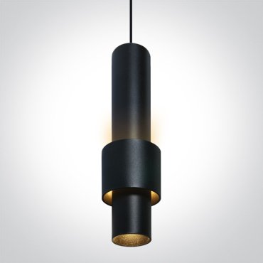 ONE Light Magnetic Cylinder Pendants - lampe suspendue - Ø 6 x 30 cm - DALI - 7W LED dimmable inclus - noir