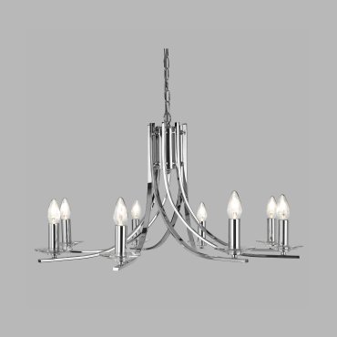 Searchlight Ascona - lustre - Ø 75 x 145 cm - chrome