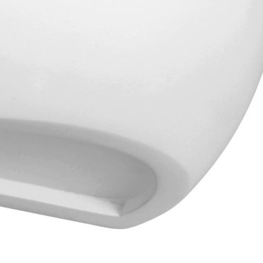 Nova Luce Sandro - applique - 32 x 12 cm - plâtre blanc