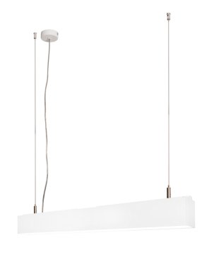 Roi Du Luminaire Linear - lampe suspendue - 57 x 5 x 200 cm - 18W LED inclus - blanc - couleur de lumière blanc chaud